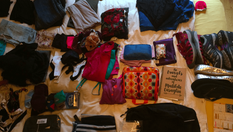 Packing list for RTW trip